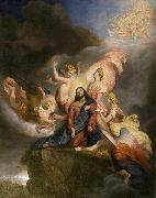 George Hayter The Angels Ministering to Christ, painted in 1849 oil on canvas